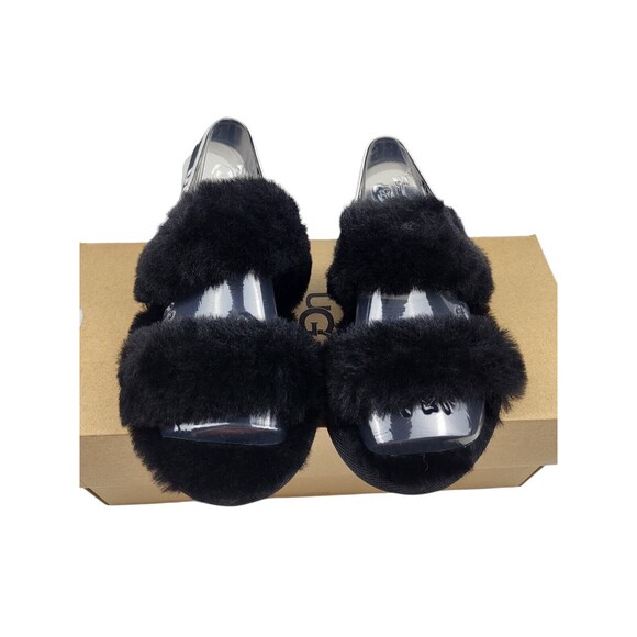 Ugg Oh-Yeah Girls TD Black Slides 1116636T Size 10 NWT NIB Toddlers - Picture 5 of 11